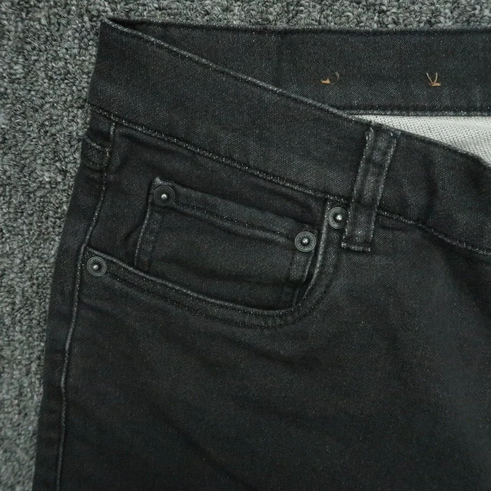 Faherty Pants Mens 32x26‎ Onyx Black Stretch Terry 5 Pocket Straight